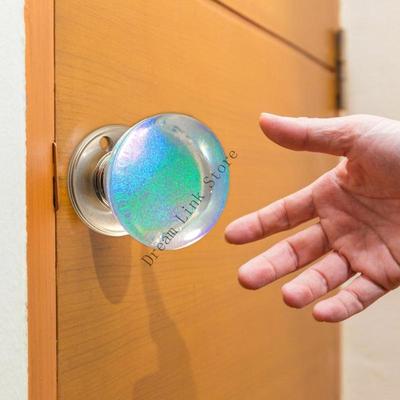 Door Pulls Unique Resin Wardrobe Knob Cupboard Handle Modern Furniture Handle Crystal Ball Cabinet Door Handle