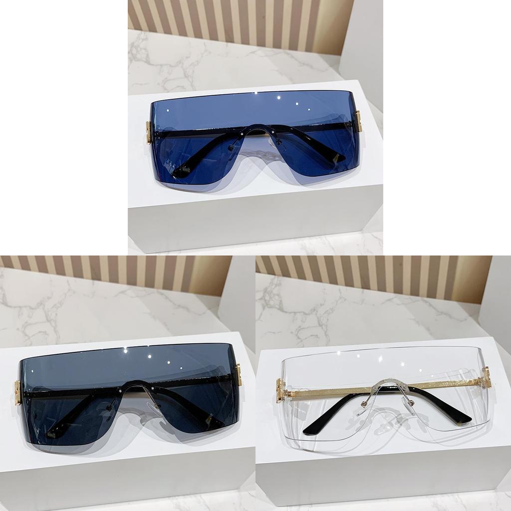 Miao Jia Y2k Frameless Sunglasses For Women Uv400 Sun Protection Fashion Accessories