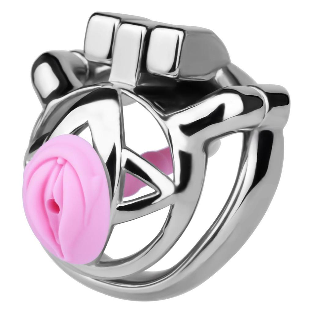 FRRK Men's Stainless Steel Cock Chastity Lock - Adult Toy
