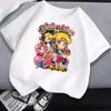 Sailor Moon White T Shirt Clothes for Girls Tops Cartoon Kawaii Fashion Clothing Summer Cute Short Sleeve Tee New Birthday Gifts
