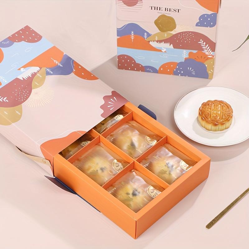5 Sets of Portable Dessert Packaging Boxes Cake Boxes, Baking Packaging Boxes Suitable for Gifts, Handicrafts, Parties, Birthdays, Gift Boxes