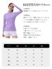 KEFITEVD Rash Sports Long Sun Light Size L Women's Guard, Half-Zip T-Shirt, Moisture-Wicking, Quick-Drying, Sleeve, Gym/Training Wear, Protection,