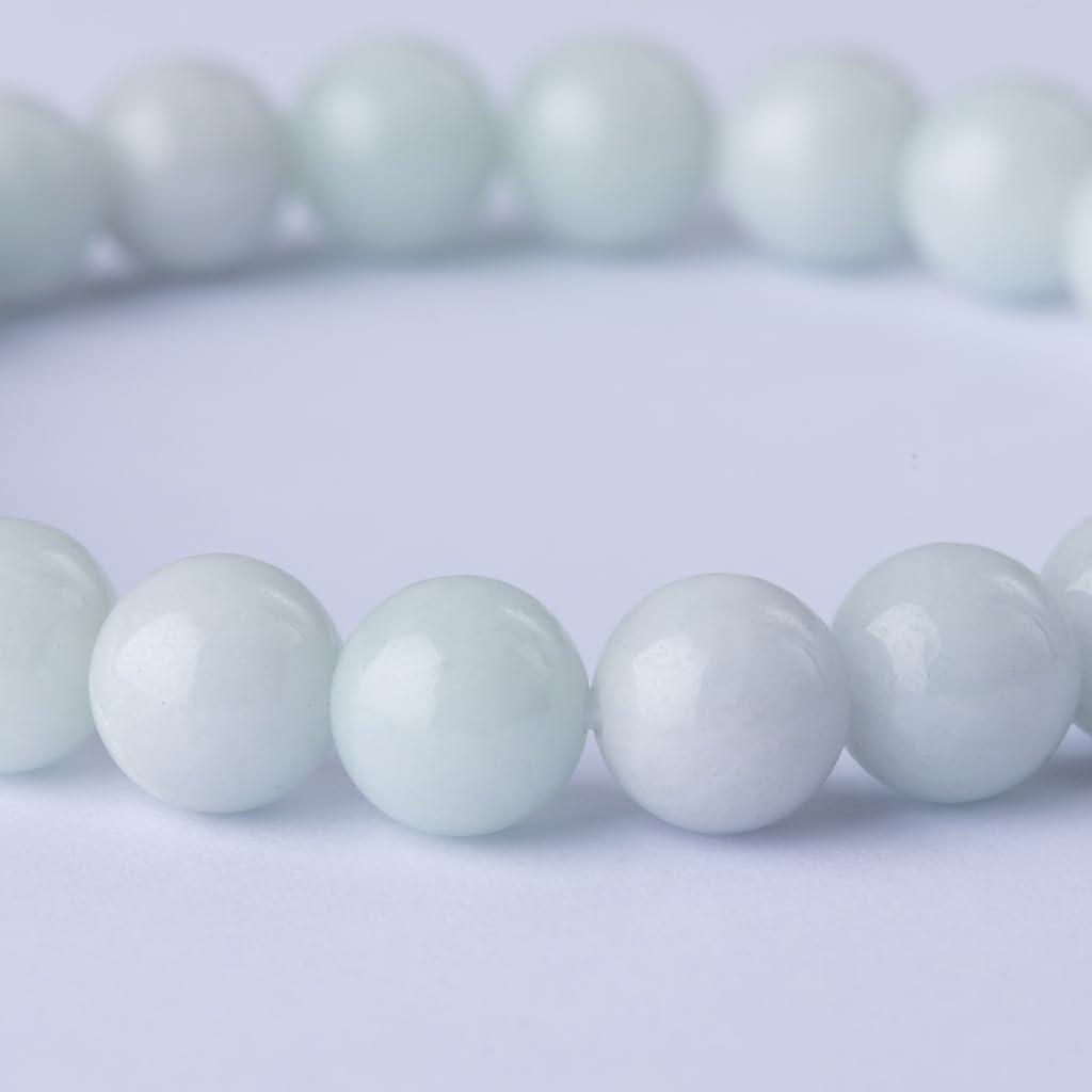 16cm Itoigawa Natural Jadeite Pale Japanese National Jomon Power Stone Jadeite Workshop Special Paulownia Wood Quality Guarantee ABR0876 (8mm beads,