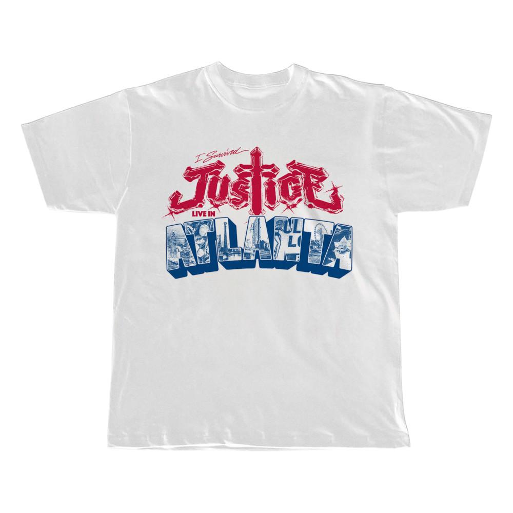 Justice - I survived Justice Live in Atlanta Shirt Classic White S-5XL ND953 Unisex T-Shirt XXXXL 1950₽