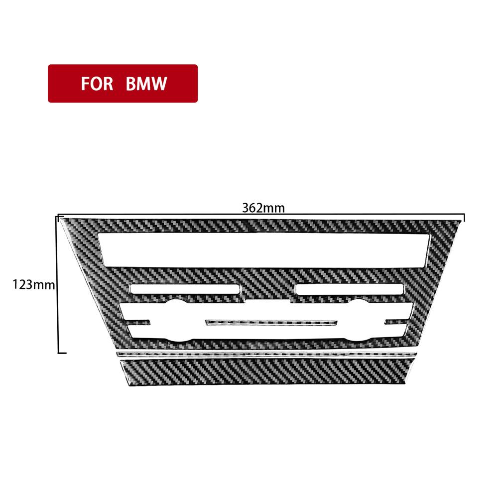 Kohlefaser Innenausstattung CD-Panel Rahmen Dekor Abdeckung Zierleisten Aufkleber Für BMW 6er M6 F12 F13 F06 2011-2018 M Sport