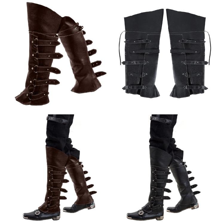 Coprigambe Steampunk Punk Medievali Copristivali da Pirata Costumi Rinascimentali