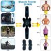 EMS Abdominal Muscle Stimulator ABS Trainer USB LCD Display Fitness Equipment Electric Weight Loss Stickers Body Slimming Belt