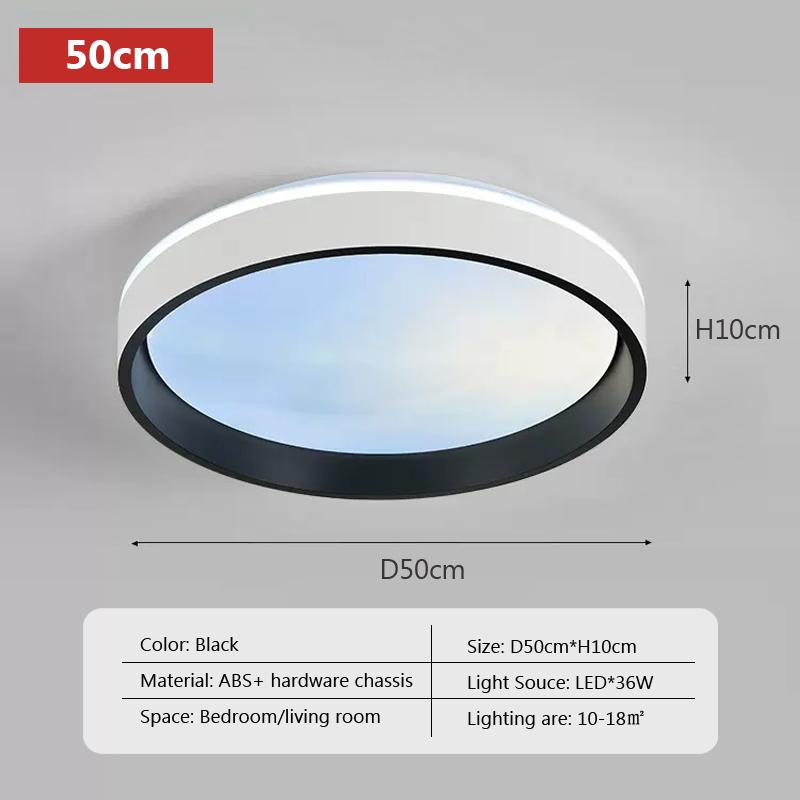 Smart LED Blue Sky Deckenleuchten Home Decor Fernbedienung/Wandschalter Steuerung Helligkeit Dimmbar Einfache runde Lampen Deckenleuchter