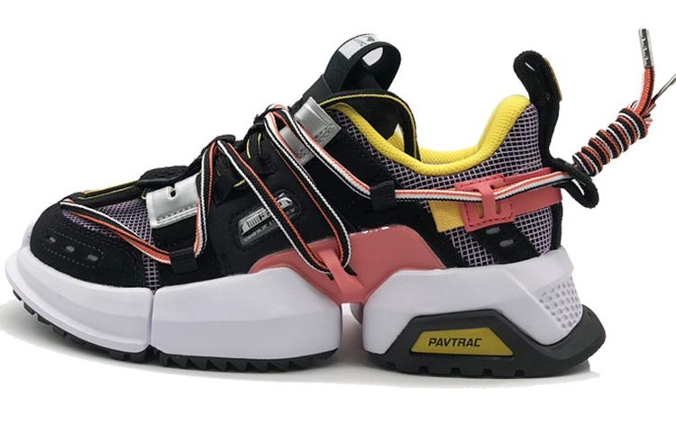 Li Ning Pan Gu Casual Shoes Women s Low Top Black/White/Red AGLP088-10 37