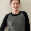 Autumn 2025 Women's Color Block Cable Knit Cashmere Sweater - Fashionable, Versatile, Slimming Round Neck Knitwear