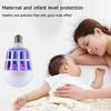 LED Mosquito Killer Light Bulb Bulk 2 In 1 Electronic Lamp for Fruit Flies Bug Fly Insect Suitable for Indoor Entryway Patio Doorway Corridor Mosquito