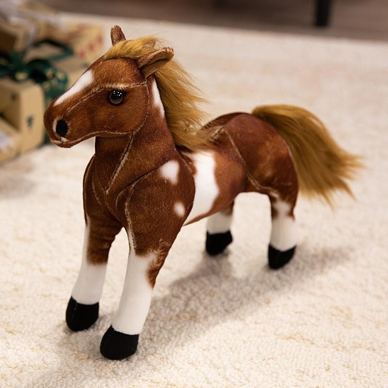Horse Plush Toy Cartoon Cute Animal Doll Room Decoration Children Gift Holiday