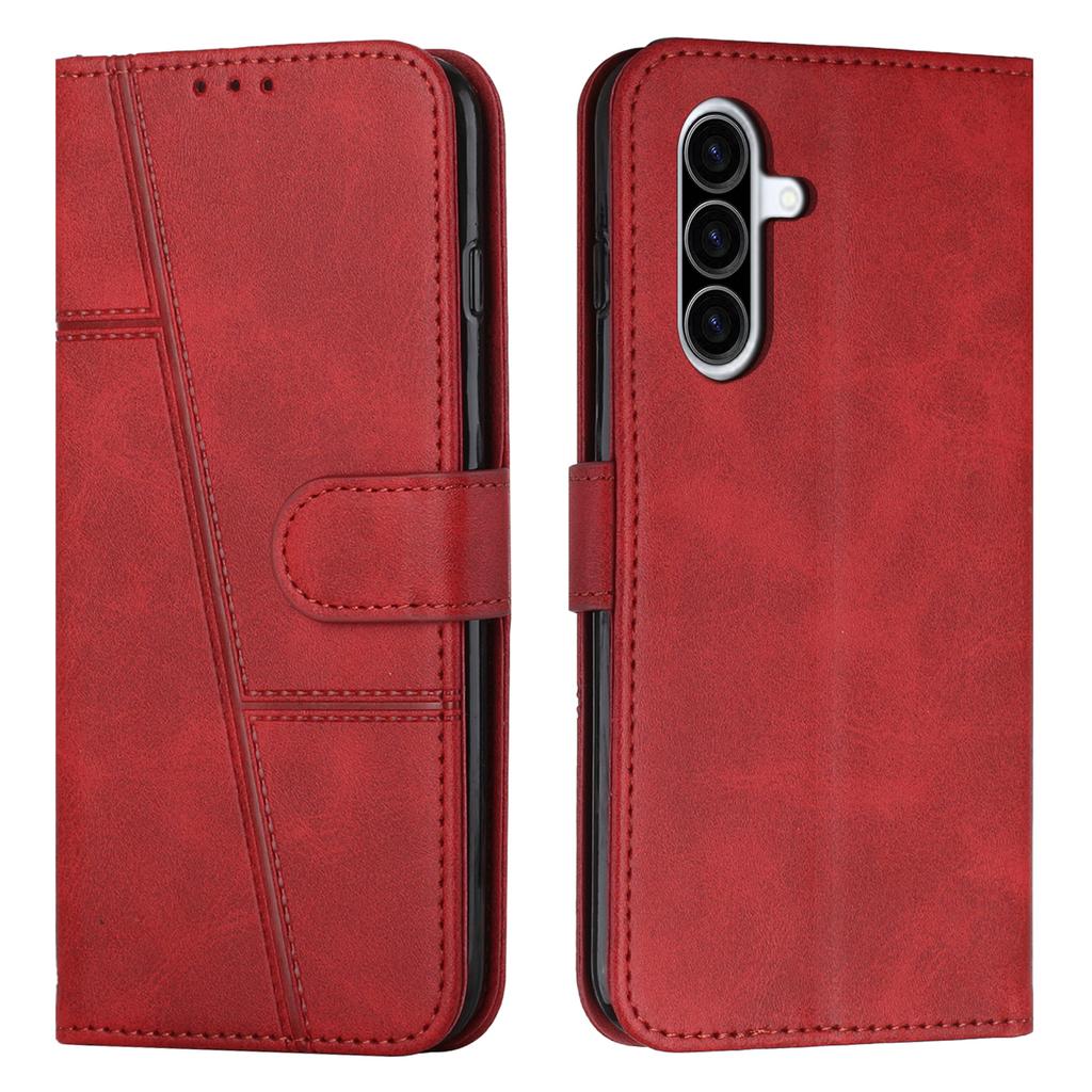 Leather Phone Case For Samsung Galaxy A37 5G Foldable Stand Wallet Flip Cover with Strap
