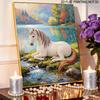 Majestic Horse Pearl Kit 5D DIY Round Rhinestone Art for Adults Relaxing Handmade Wall Decor Holiday Gift Frameless