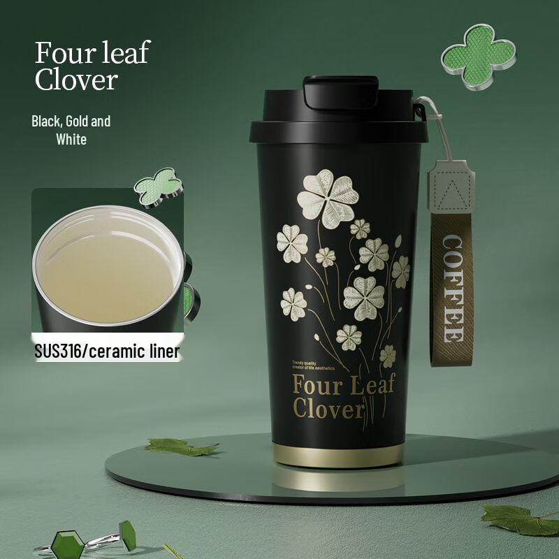 Shangqi 316 Stainless Steel Ceramic Lined Insulated Straw Tumbler