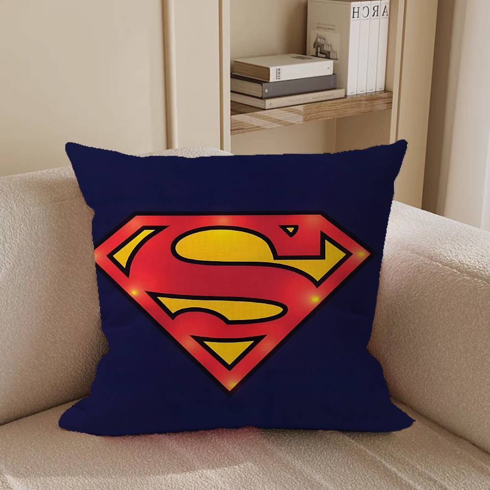 Cool S-SupermanS LOGO Pillow Case Removable Washable Cushion Cover – All-Season Soft Linen