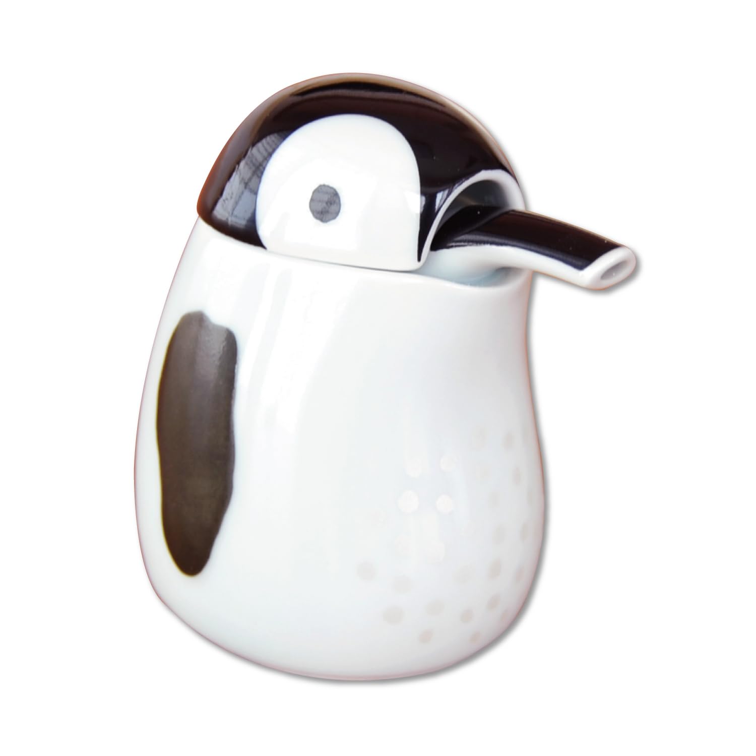 

Stylish and cute compact soy sauce Arita penguin made in dispenser, ware, design, 80ml, Japan. белый