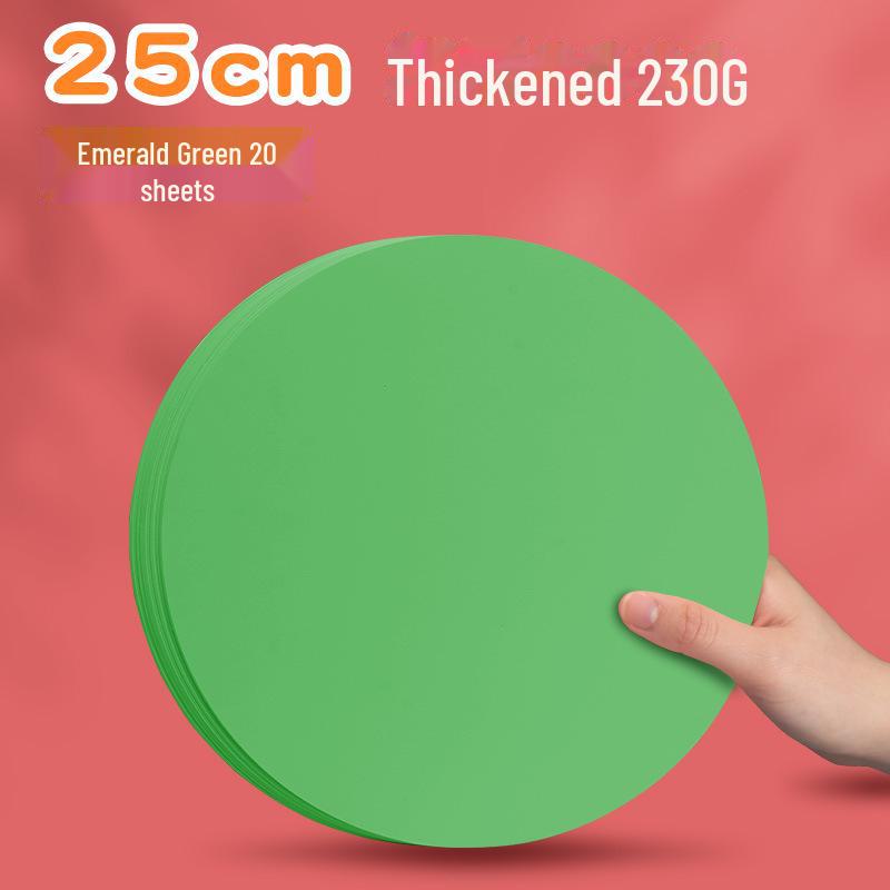 Yuanhao Double-Sided White and Black Cardstock: 21/25/29/36CM Circular Craft Paper for Painting and Handmade Projects.