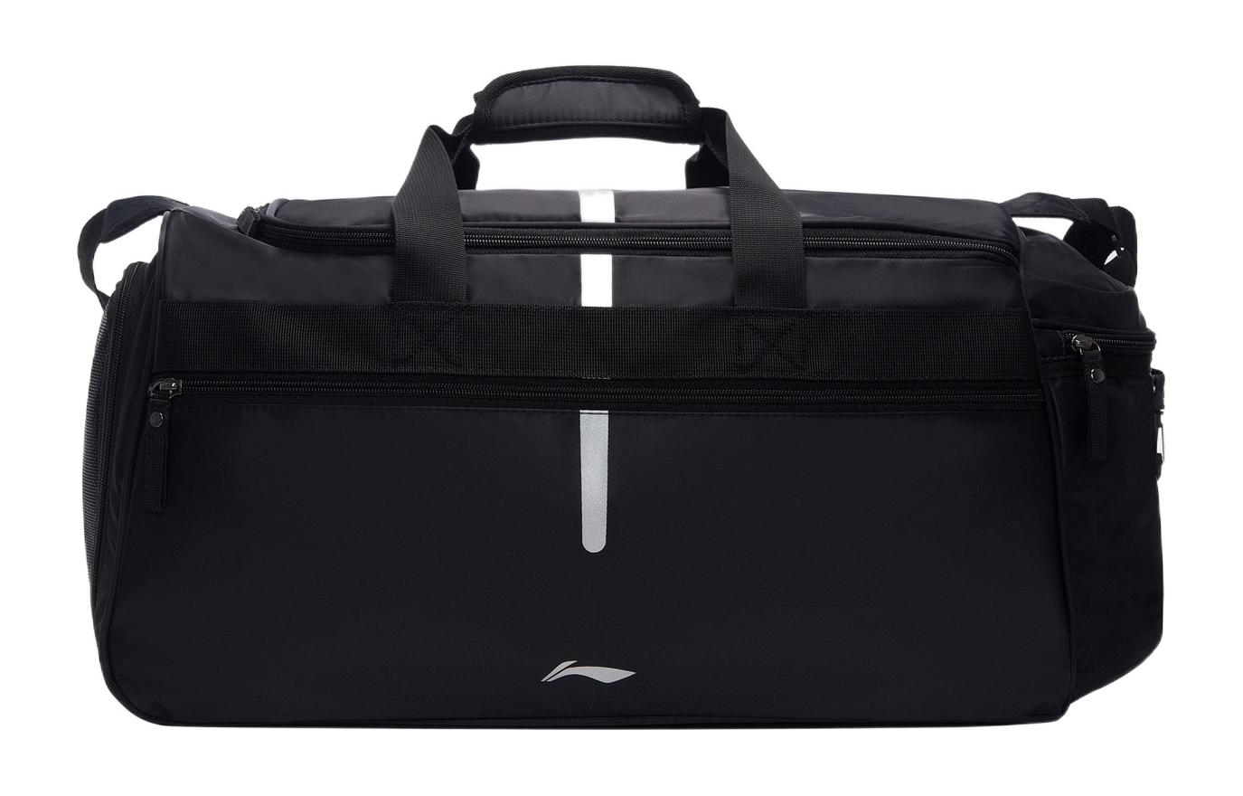 Li Ning Training Series Polyester Handbag, Shoulder Bag, Crossbody Bag, Gym Bag Unisex Black ABLS117-3