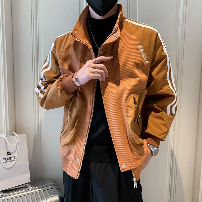 Jackets for Men, Spring and Autumn Styles, Handsome Jackets, Men's Tops, New Trendy Brand Stand-up Collar Jackets