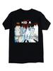 RADIOHEAD KID A Vintage Unisex Černé Bavlněné Tričko s Krátkým Rukávem