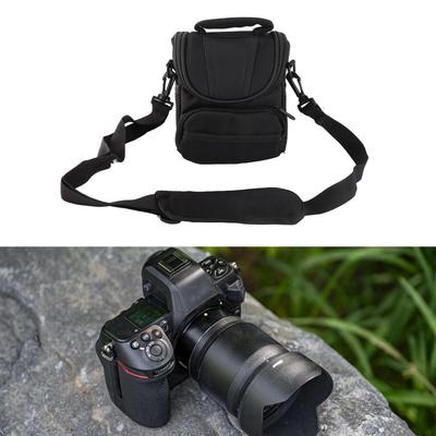 Travel Friendly DSLR Shoulder Bag Sponge Cushioning Waterproof Nylon Exterior Multiple Storage Pockets For Photographers