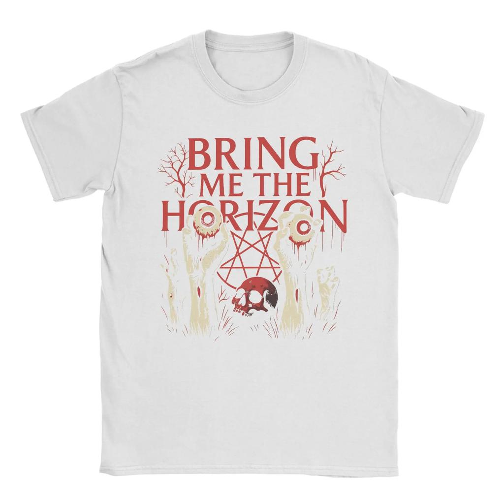 BMTH Bring Me The Horizon Metalcore TShirt Men Fashion Cotton Tee Shirt O Neck Short Sleeve T Shirts S4XLClothing