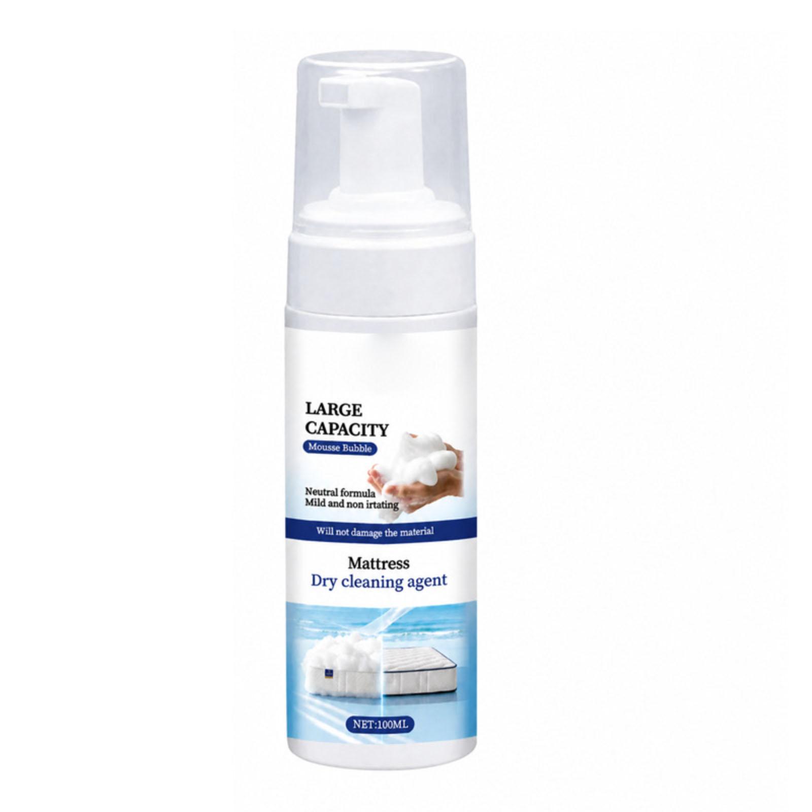 

Mattress Dry Cleaning Agent 100ml Foam Cleaner Neutral Formula Mild Non-Irritating Suitable for Fabric Upholstery and Bedding Surfaces One Size