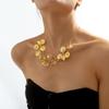 Ingemark Exaggerated Leaf Pendant Choker Necklace for Women Vintage Adjustable Box Chain Collares Grunge Jewelry Steampunk Men