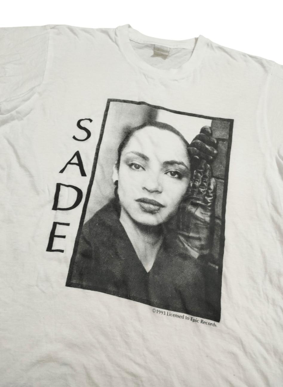 90s SADE vtg white T-Shirt men women style for fan QT2255 L