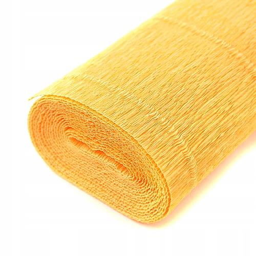 Bibuła dekor Krep 50x250 cm 180GR 576 ŻÓŁTA CIEMNA