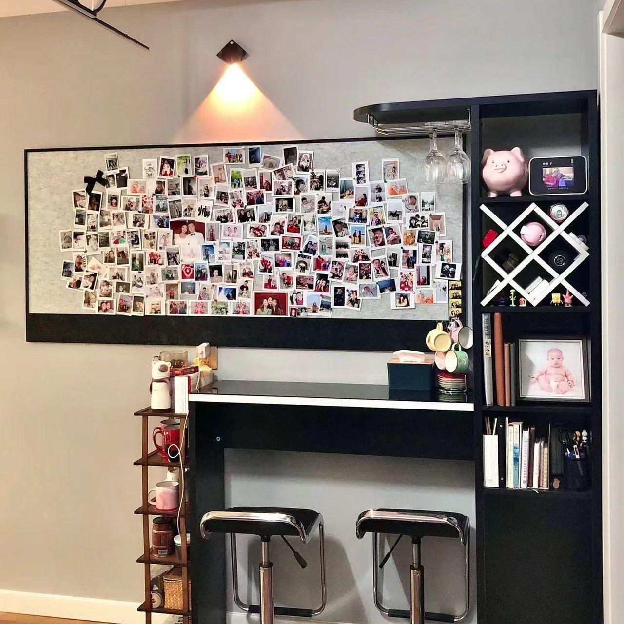 

Самоклеящаяся фетровая доска для фотографий сделай сам для общежития или гостиной Small 40x60 + 20 Clear Pins + Adhesive