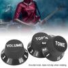 3PCS 2T1V Volume Tone Knobs Black Color Speed Control Knobs Guitar Control Knobs  Electric Guitar