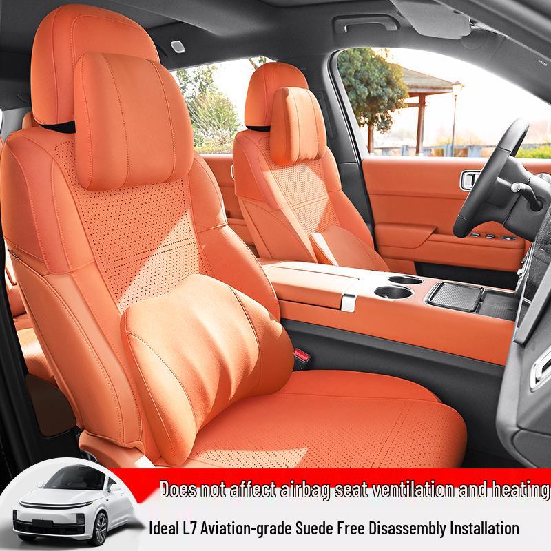 Ideal L7 Universal Suede Car Seat Cushion – Breathable, Four Seasons Cool Pad Cover