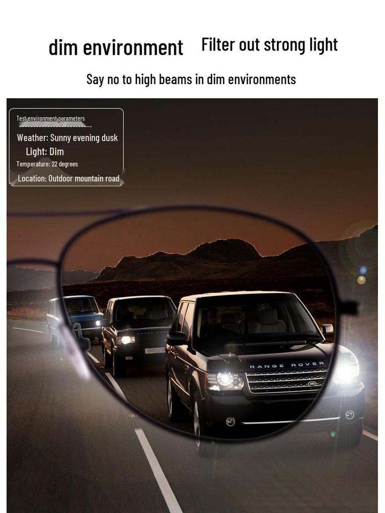 Men's Dual-Use Color-Changing Sunglasses: Day/Night Polarized Driving, Fishing & Trendy Glasses