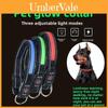 Dog Led Light Collar With Usb Rechargeable Nylon Material For Night Safety