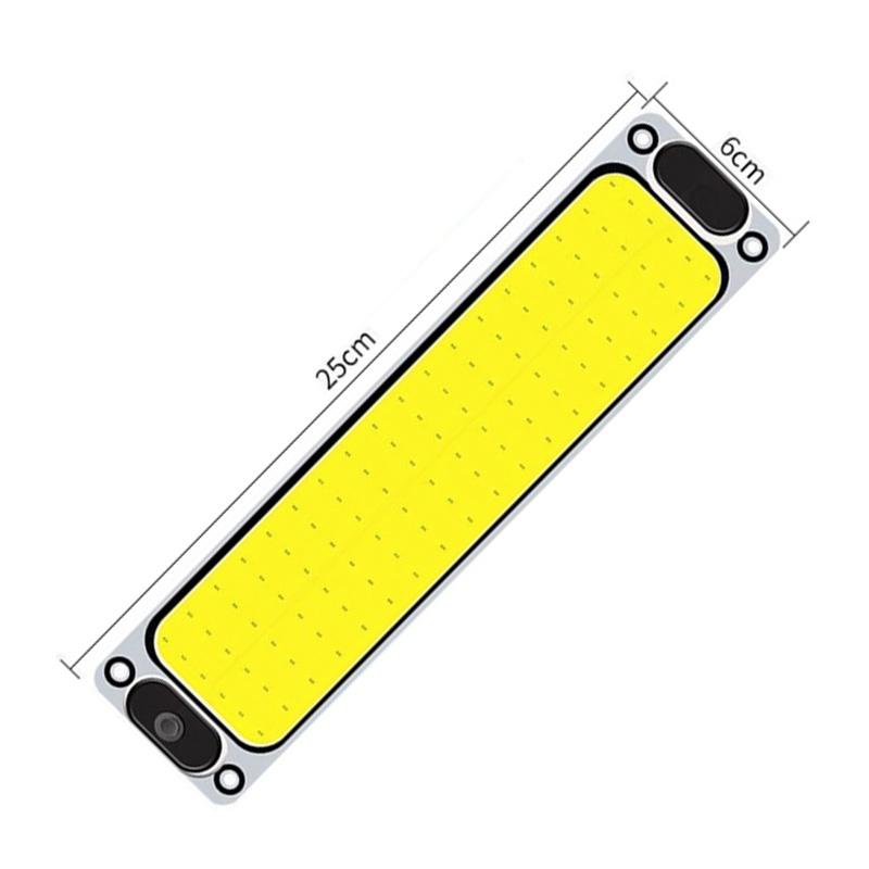 108 Smd 12-24V Car Dome Light COB Reading Night Strip Interior Light Ceiling Lamp 6000K with On Off Switch for Van Lorry Truck