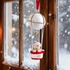 1Pc Christmas Santa/Snowman/Elk Hot Air Balloon Ornament Xmas Hanging Decor