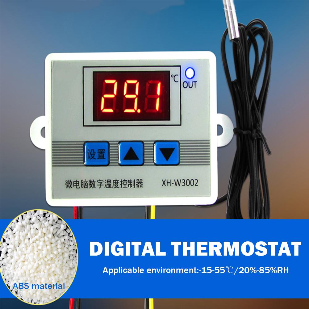 Digitaler LED Mikrocomputer Thermoregler 12V 24V 110-220V Thermostatregler Heizung Kühlung Thermostat