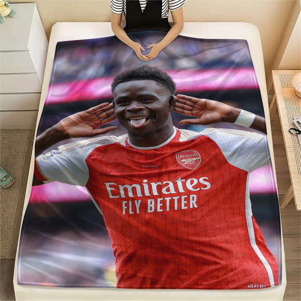 1Pc C Ronaldo Print Flannel Blanket, High quality Comfortable for All Seasons, Home Decor, Warmth and Comfort, Perfect for Christmas GiftS