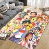 Pokemon Cute Art Square Area Rug, Non-Slip Floor Mat for Home Decor, Perfect Gift for Fans.chl