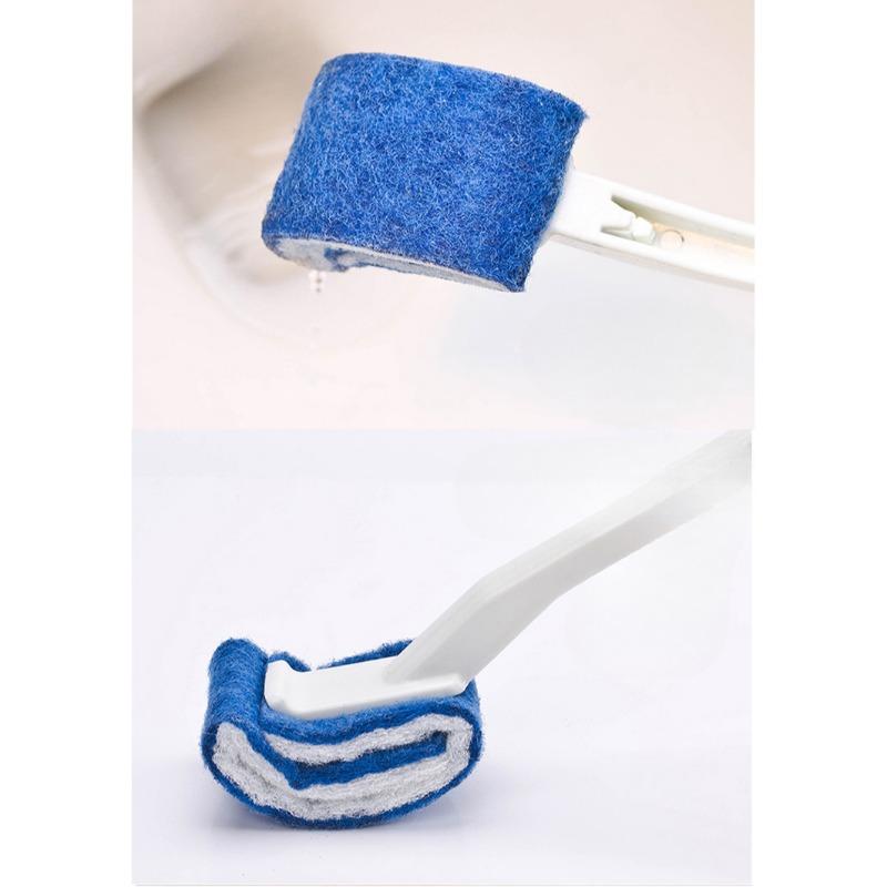 Perie de toaletă nouă nelavabilă, perie de toaletă pentru curățarea gospodăriei, perie cu peri moi fără colțuri moarte, perie pentru scaunul de toaletă