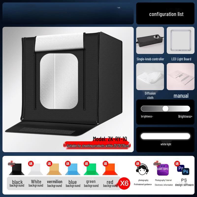 OLOEY Pura 50CM Dimmable Folding Photo Studio Light Box