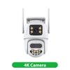 3 Lens Three Screen Wifi PTZ Camera 6K 4K HD Outdoor IP Camera Auto Tracking Video Surveillance CCTV Camera P2P ICSEE