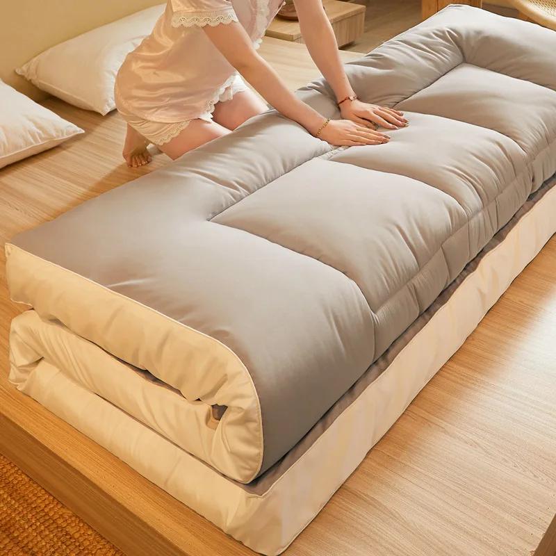 Thick Foldable Tatami Mattress - Soft Sponge Pad for Student Dormitory, Single/Double Sleeping Mat, Quality Bedding