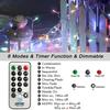 Guirlande lumineuse - nexvin - 200 leds - multicolore - 8 modes d'éclairage - 20m + 3m câble d'alimentation