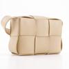 BOTTEGAVENETA Candy Cassette Shoulder Bag 666688 VMAY1 Intrecciato Beige Lambskin Unisex Used