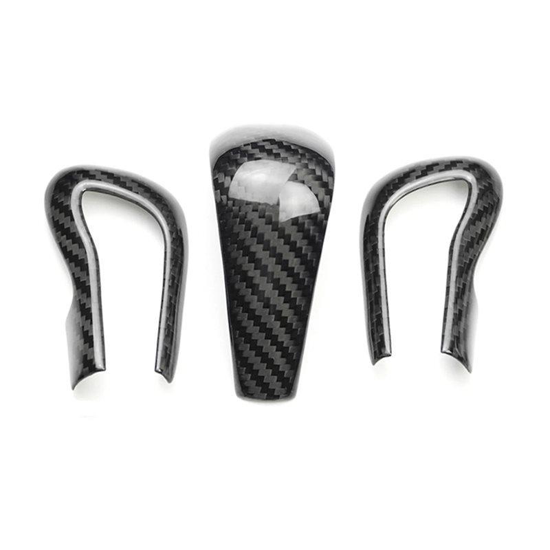 Carbon Fiber Shifter Cover Knob Trim For Mazda CX-30 CX30 -2025 Car Center Console Gear Shift