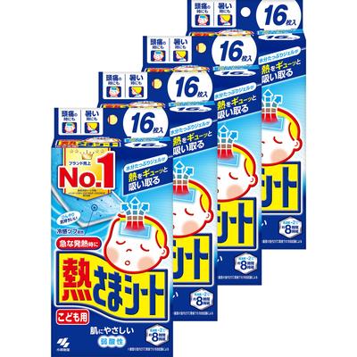 Folha Refrescante Netsusama para Fracos 16 folhas x 4 peças [Compra em Massa] Folha, Crianças, Amiga da Pele, Ácida,