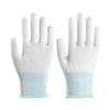 Thirteen-Needle White Nylon Work Gloves - Wear-Resistant, Non-Slip, High-Elastic